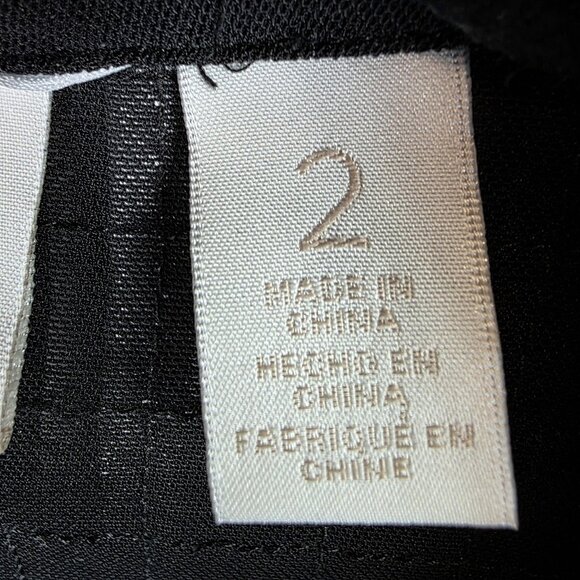 Chicos Collection Jacket Womens L Black White Striped Open Front Kimono Cardigan - Picture 3 of 10